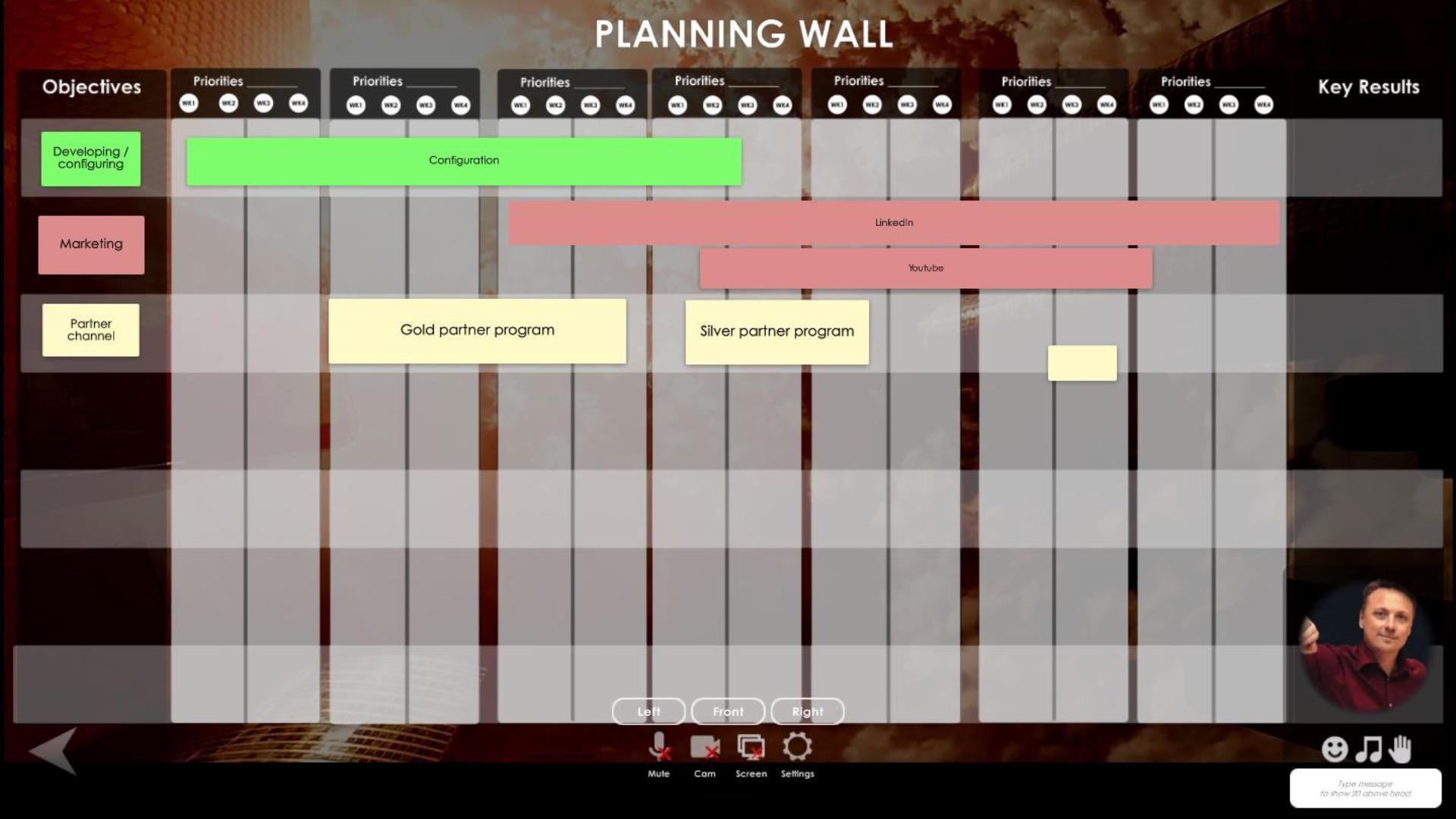 Planning wall