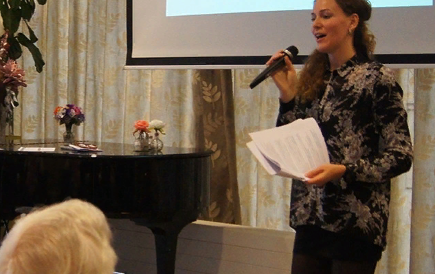 Giving training lectures