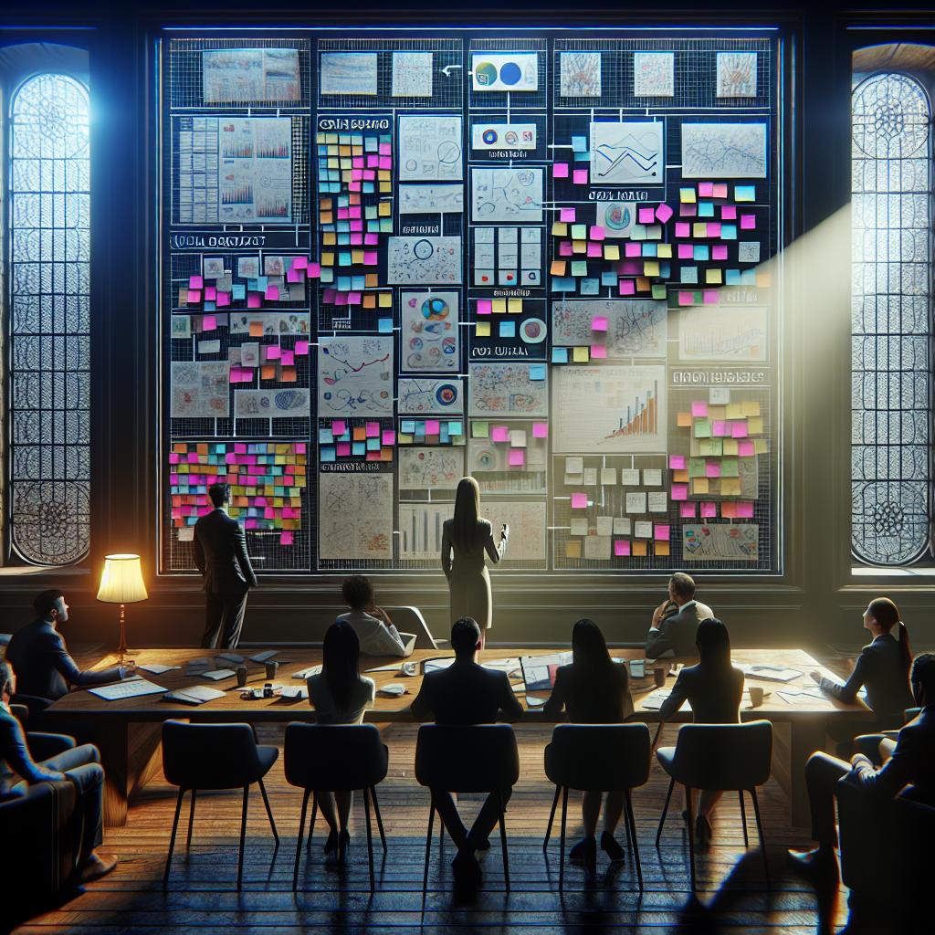 Obeya numérique pour la gestion visuelle