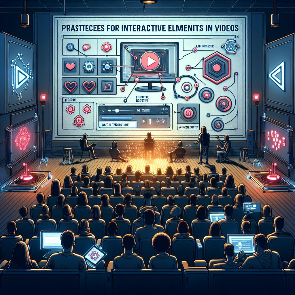 Best practices for interactive elements in videos