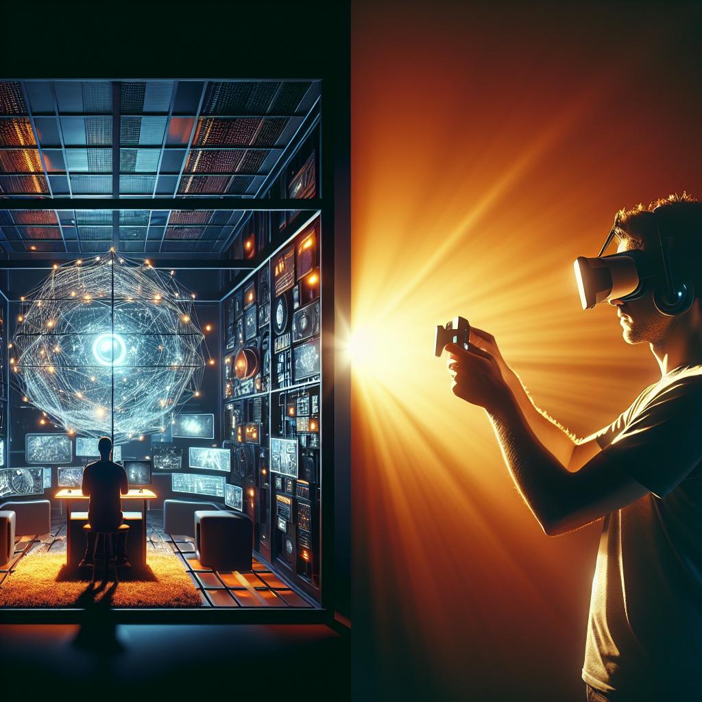 What does an immersive room offer extra versus VR headsets?